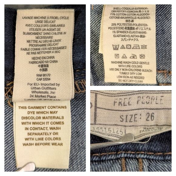 Free People Brady  Overalls GUC Size 26       J1618 - Picture 7 of 8